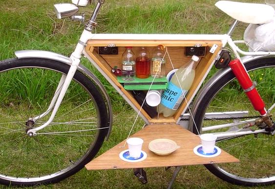 Bar móvel em bicicleta