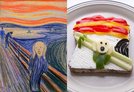 Arte com sanduíche