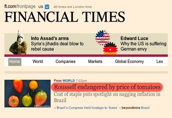 Inflação no Financial Times