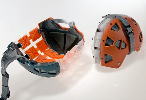 Capacete sanfonado para bikes