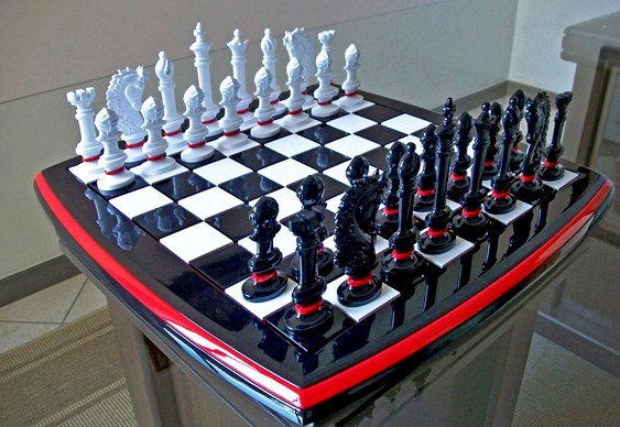 Jogo de Xadrez Flamengo