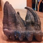 Crianças acham dente de mastodonte quando brincavam no rio