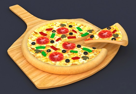 Painel 3D Pizza