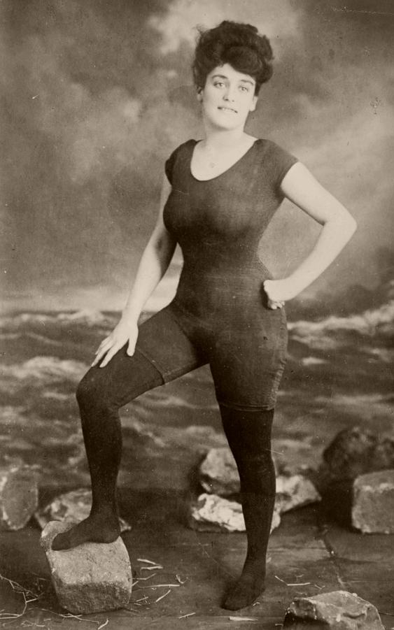 Annette Kellerman - maiô Mulher presa por usar maiô