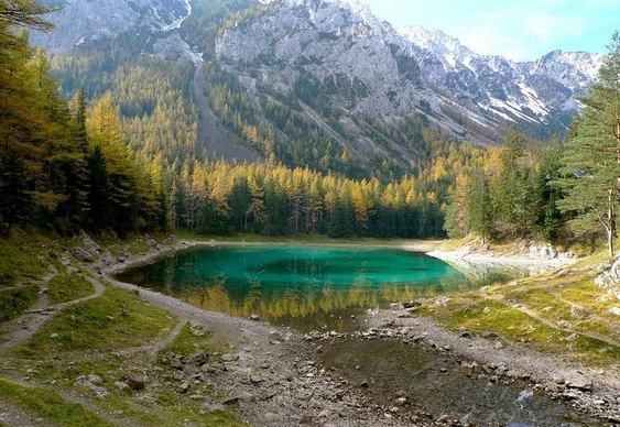 Lago Verde na Áustria