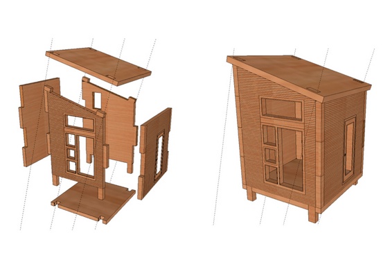 Projeto barato de casa pré-moldada