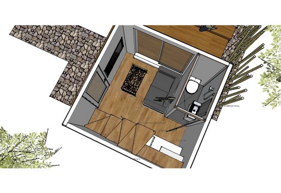 Planta de casa compacta