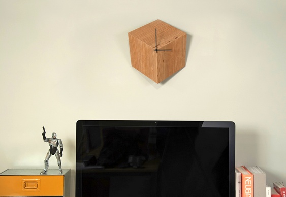 Relógio Parede 3D Robocut Ilusão de ótica com relógio