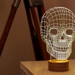 Lâmpada plana em 2D cria ilusão de ótica de LED tridimensional