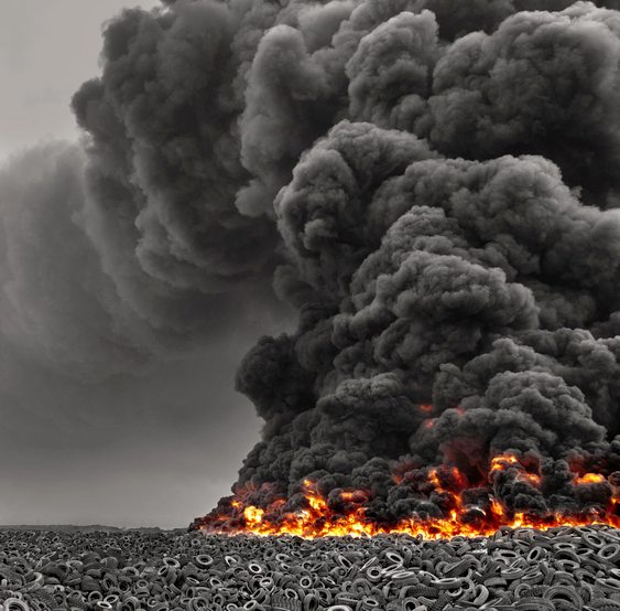Incêndio de pneus