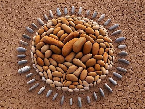 Mosaico de pedras