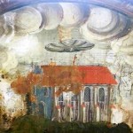 Disco voador aparece em pintura de mosteiro na terra do Drácula