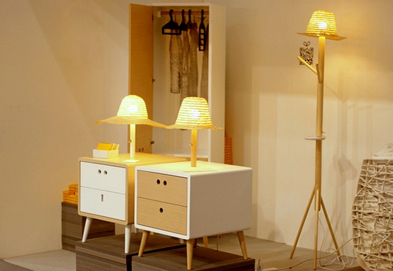 Decoração com abajur rústico