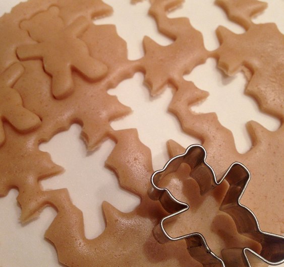 Biscoitos de ursinhos com castanhas Biscoitinhos de ursos