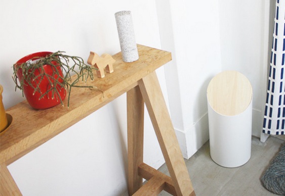 Desta de lixo - decoração Lata de lixo de PVC