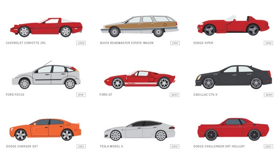 Papel de parede com carros clássicos