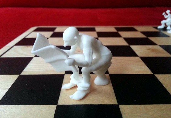 Jogo de xadrez com privadas