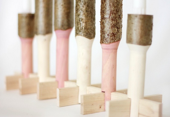 Castiçais artesanais para velas