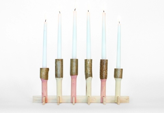 Castiçais artesanais para velas