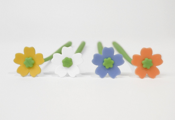 Flores de silicone