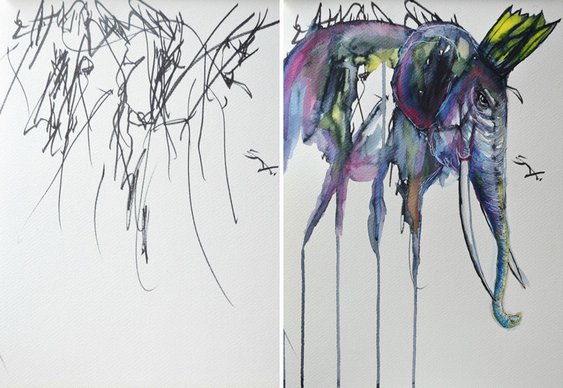 Mãe e filha artistas