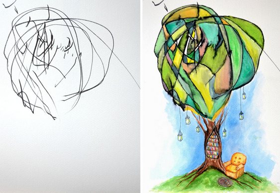 Mãe e filha artistas