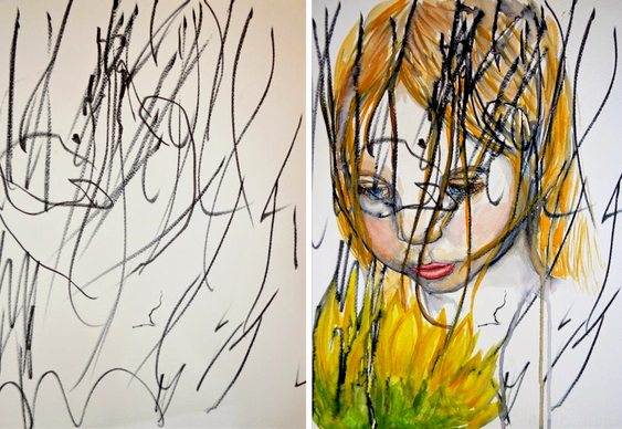 Mãe e filha artistas