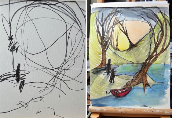 Mãe e filha artistas