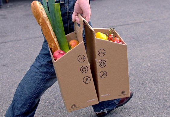 Bagageiro sustentável para bikes