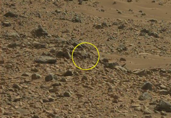 Pedaço de veículo achado em Marte