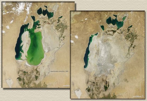 Mar de Aral virou deserto