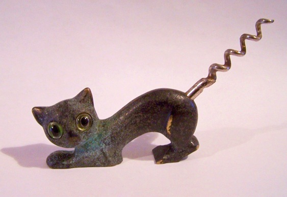 Gato saca-rolhas Gatinho de metal