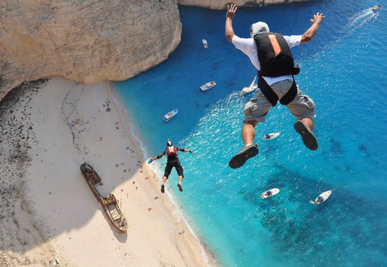 BASE Jumping em Zakynthos Ilha de Zakynthos na Grécia