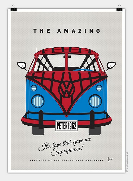 VW Bus Spiderman