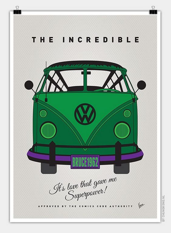VW Bus Incredible Hulk
