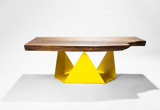 Projeto para mesa de madeira e aço Mesinhas de centro e canto