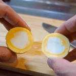 Como fazer ovo cozido com a gema por fora e a clara no centro