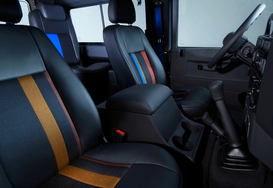 Cores do estofamento do Land Rover Bancos coloridos
