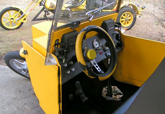 Volante esportivo em Triciclo Painel de triciclo