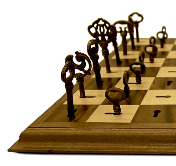 Jogo de xadrez retrô
