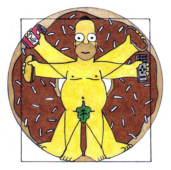 Homer Simpson - Leonardo Da Vinci