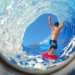 Joguinho magnético para brincar de surfista entubando onda