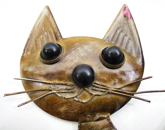 Gatinho para decorar parede Enfeite artesanal de bichano