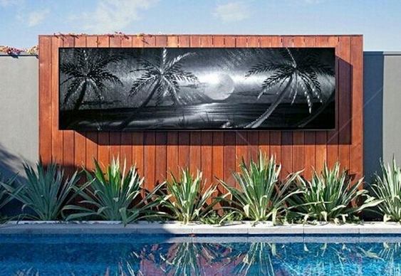 Decoração de piscina