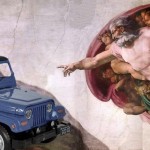 Criação do Jeep em fábula revelada por anúncio comercial divino