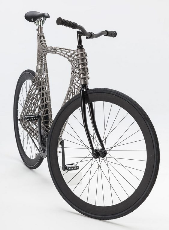 Quadro de bicicleta em tela metálica