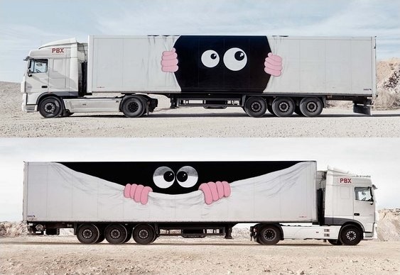 Arte em carroceria de caminhões Projeto artístico itinerante