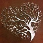 Árvore da Vida em forma de coração para irradiar o Amor