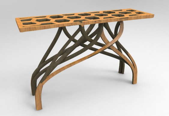 Modelagem de árvore como mesa