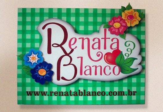 Letreiro Renata Blanco